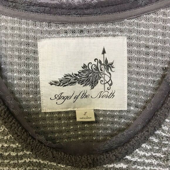 Angel of the North Women’s Tunic Sweater Asymmetrical Hem Round Neck Size Large - Picture 2 of 12